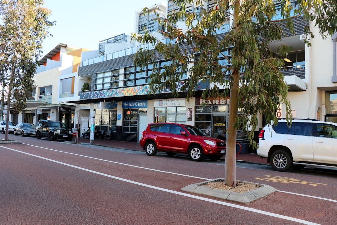 Mount Hawthorn street with medical centre