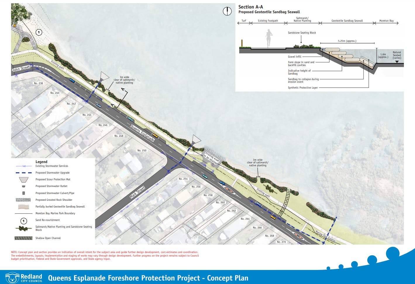 Queens Esplanade Foreshore Protection Project Concept Plan