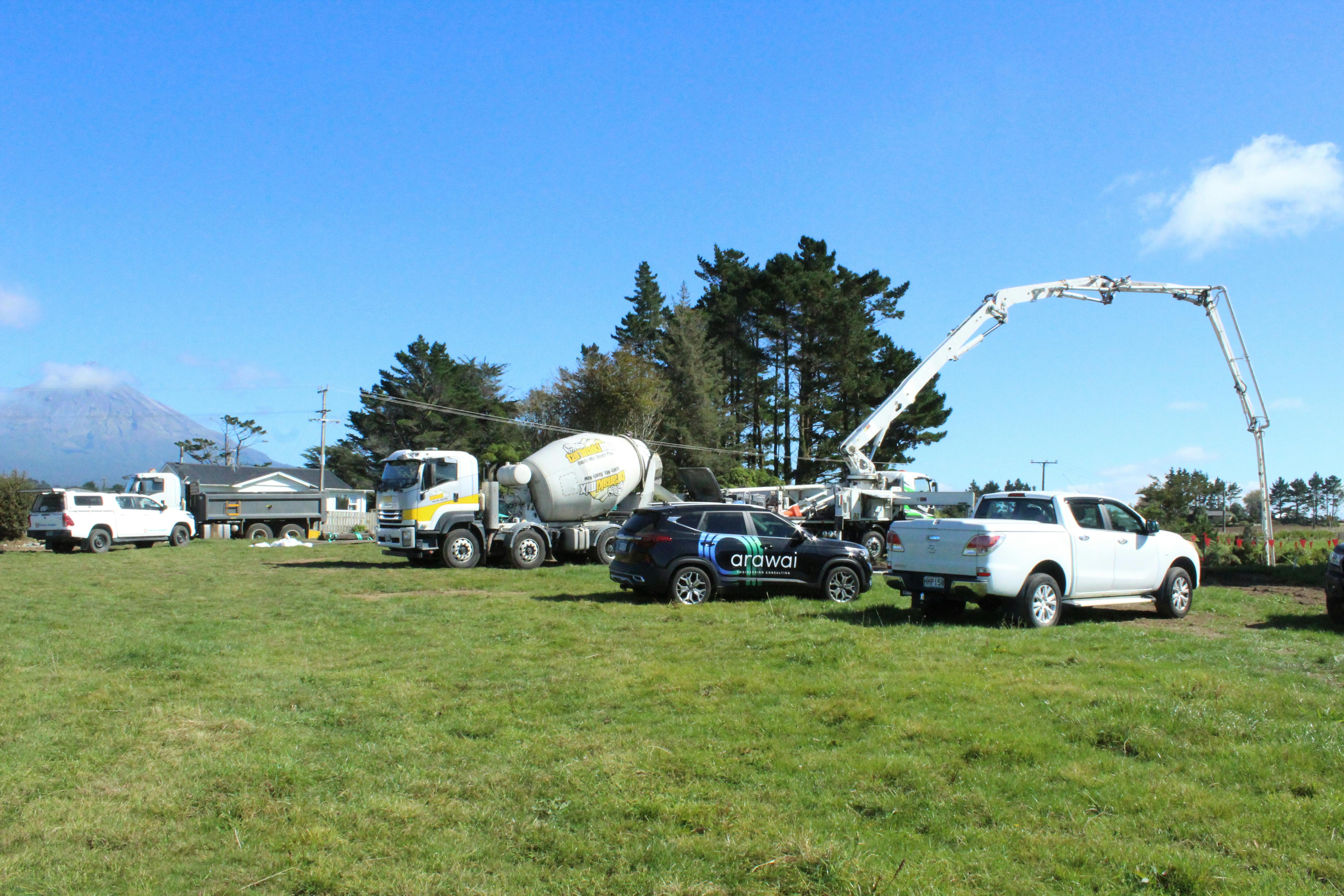 Concreting works for the wall construction at the Grit Tank.JPG