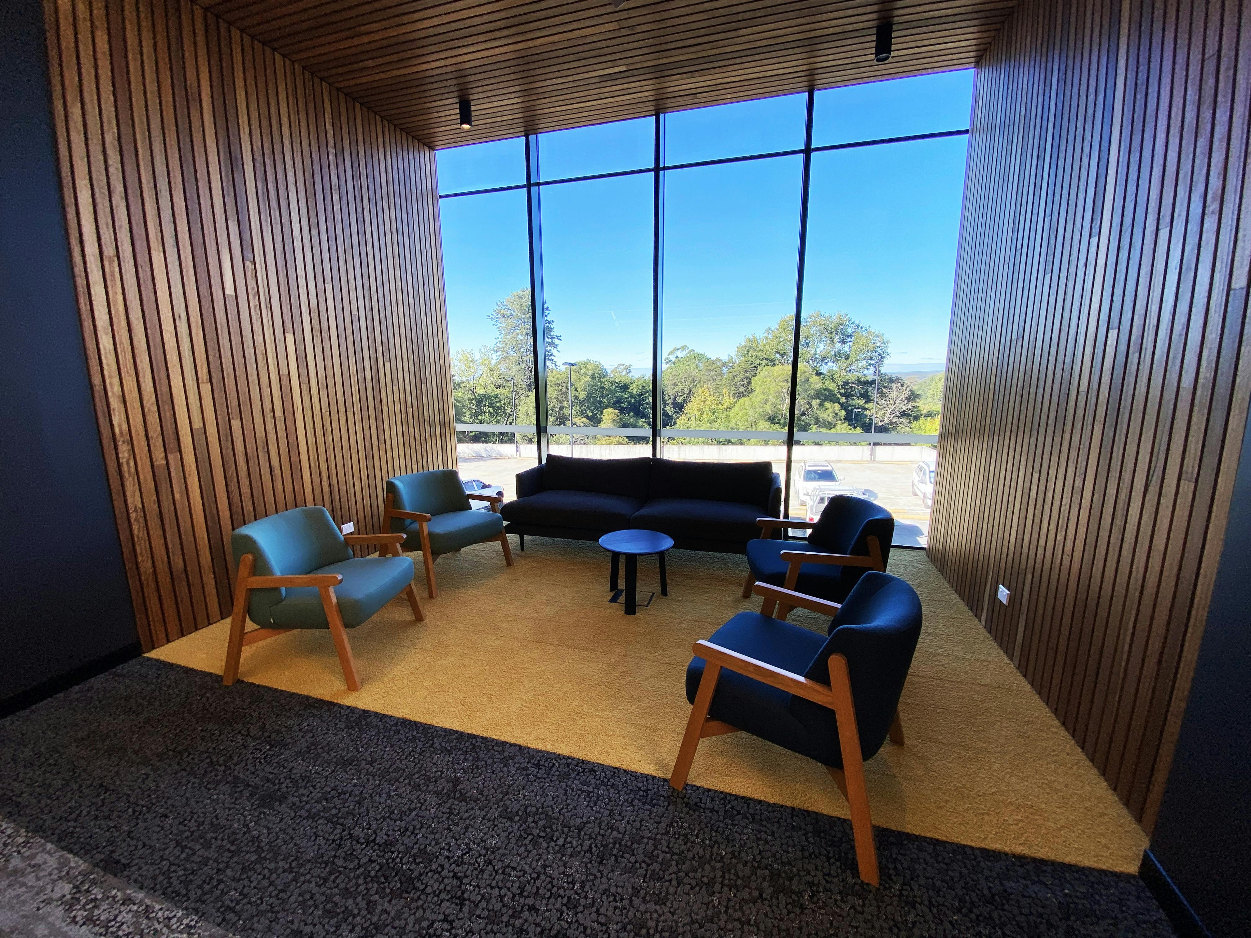 One of the reading and study areas