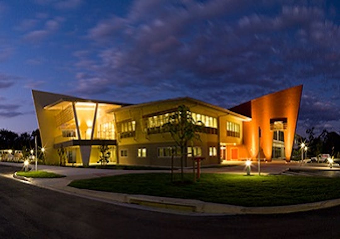 Logan Metro lights at night