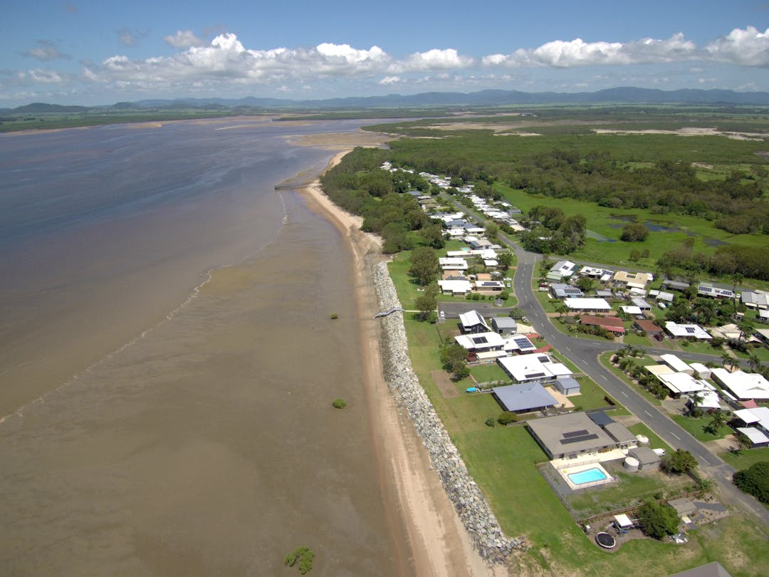 A view of the beach McEwens Beach - aerial