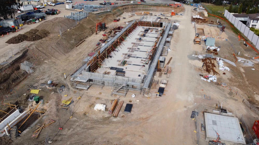 Liverpool Reservoir pumping station underway- November 2021