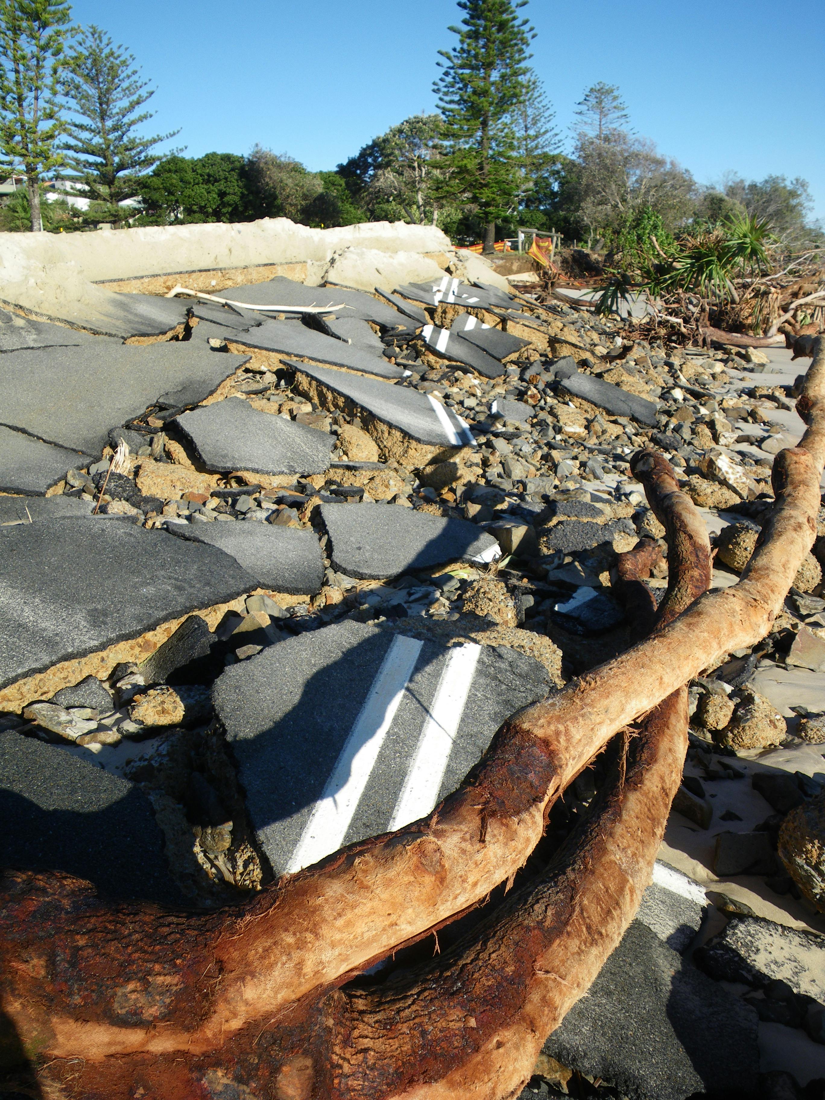 Severe erosion of Kingscliff Beach and foreshore.