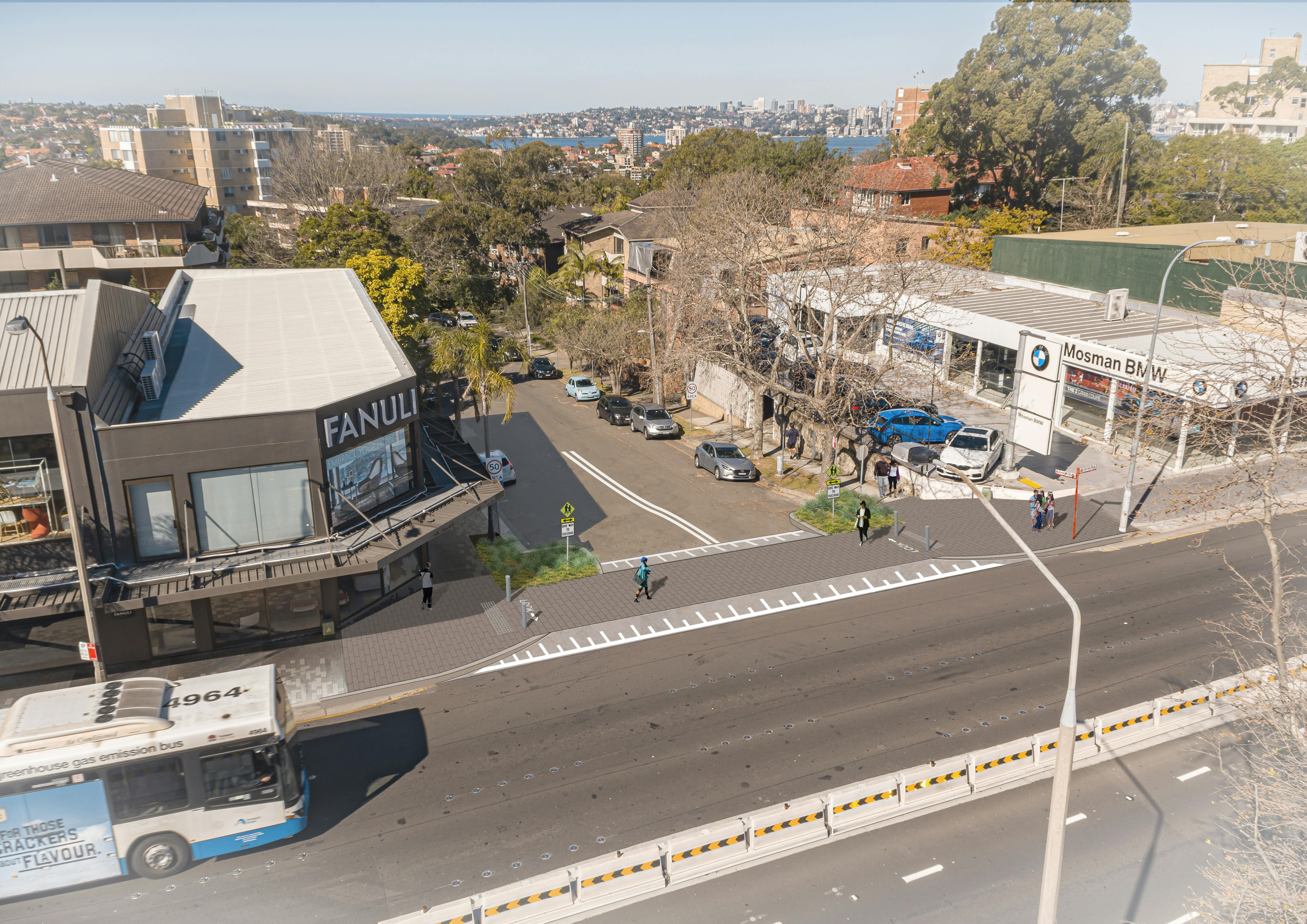 Spencer Road Option A - Photomontage, Elevated Level