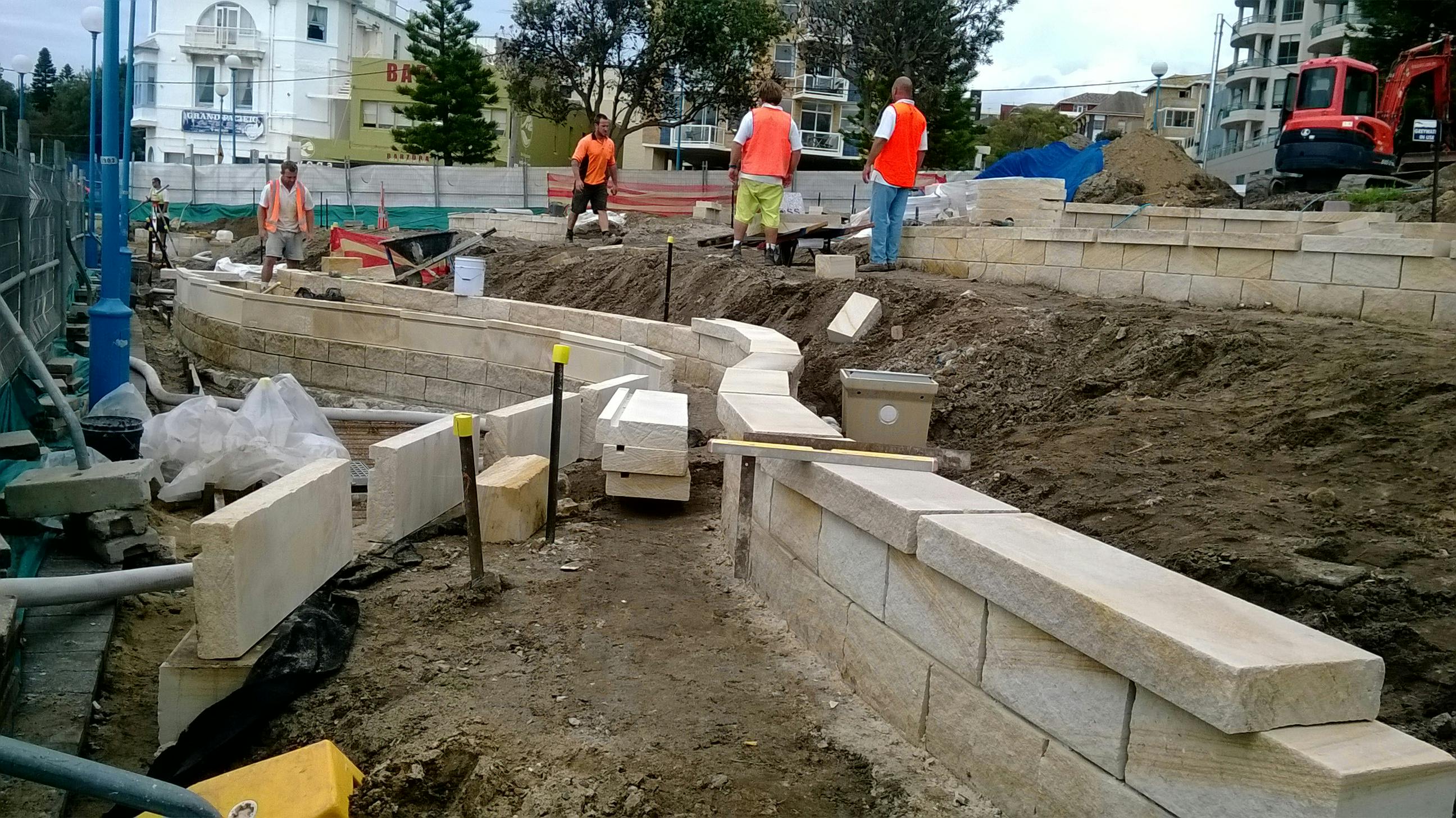 Construction of Fallen Lifesavers Memorial