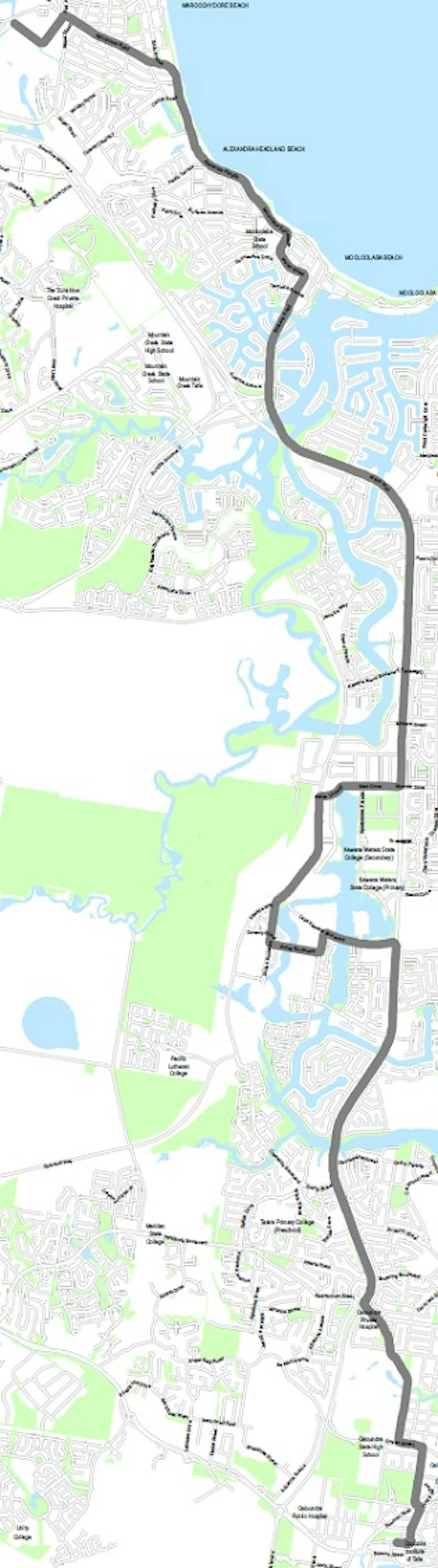 Proposed route for further investigation