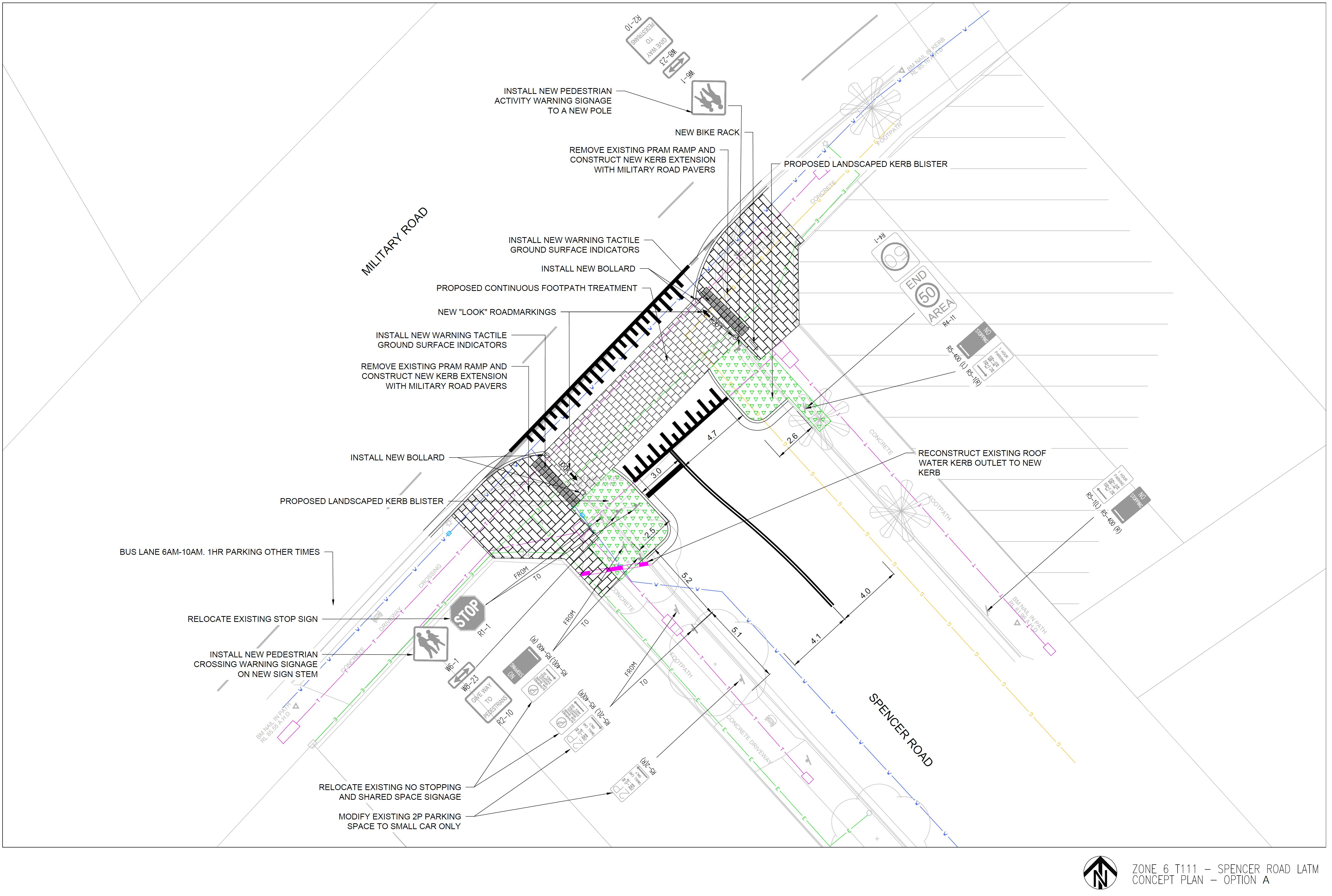 Spencer Road Option A - 2D Design