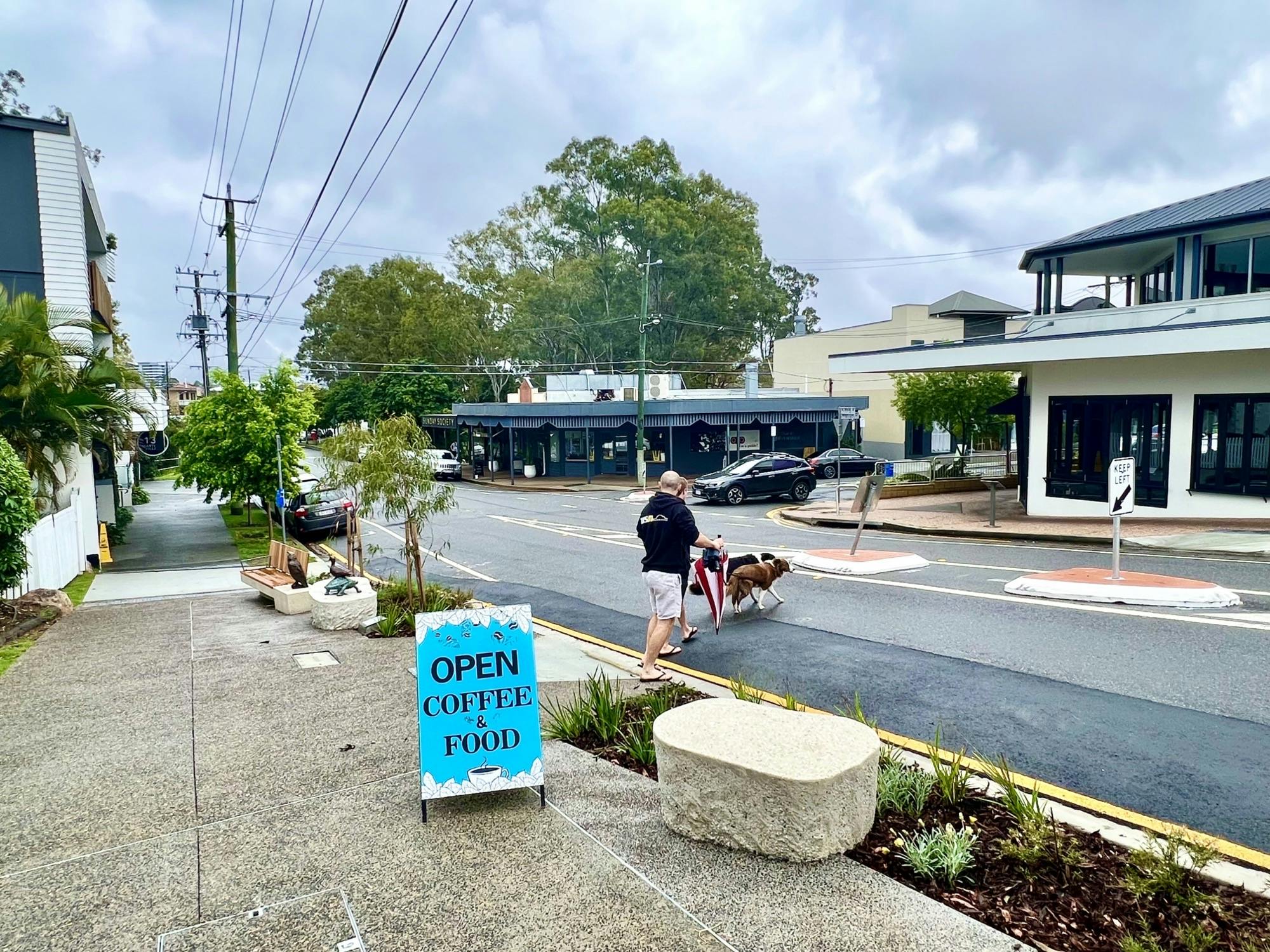 Image of Newman Avenue looking west towards Martha Street intersection and centre. 