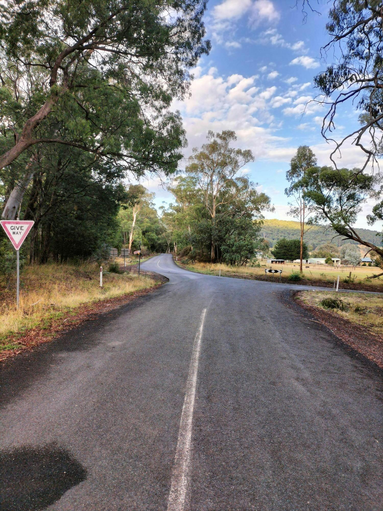 Current Old Tolmie-Mahaikah Road intersection. 