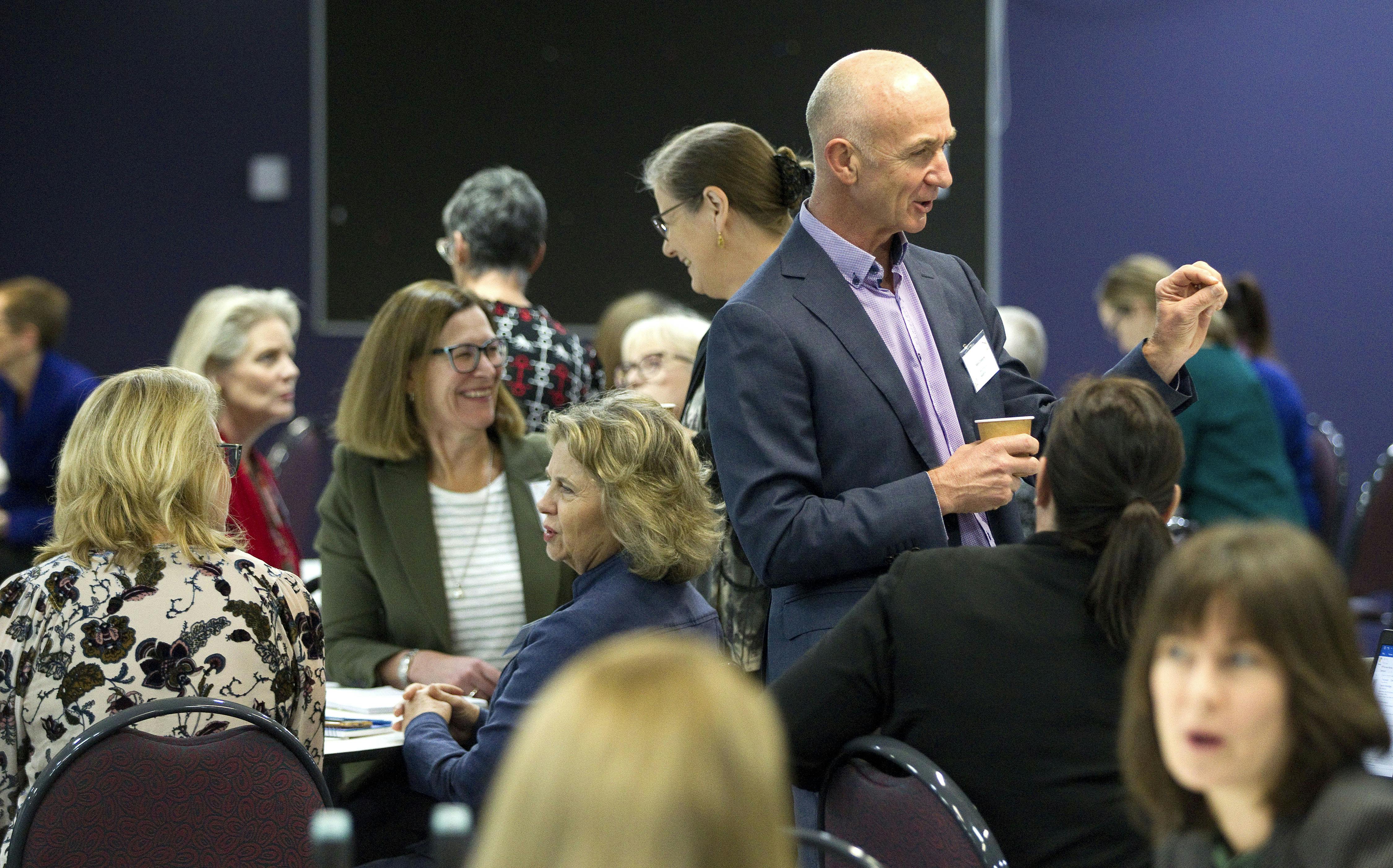 Networking at the Better Health, Together Forum - Federal Budget Insights 2021-22