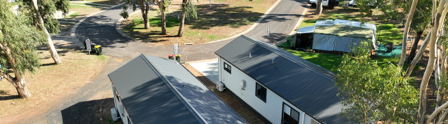 Nhill Caravan Park Aerial Photo