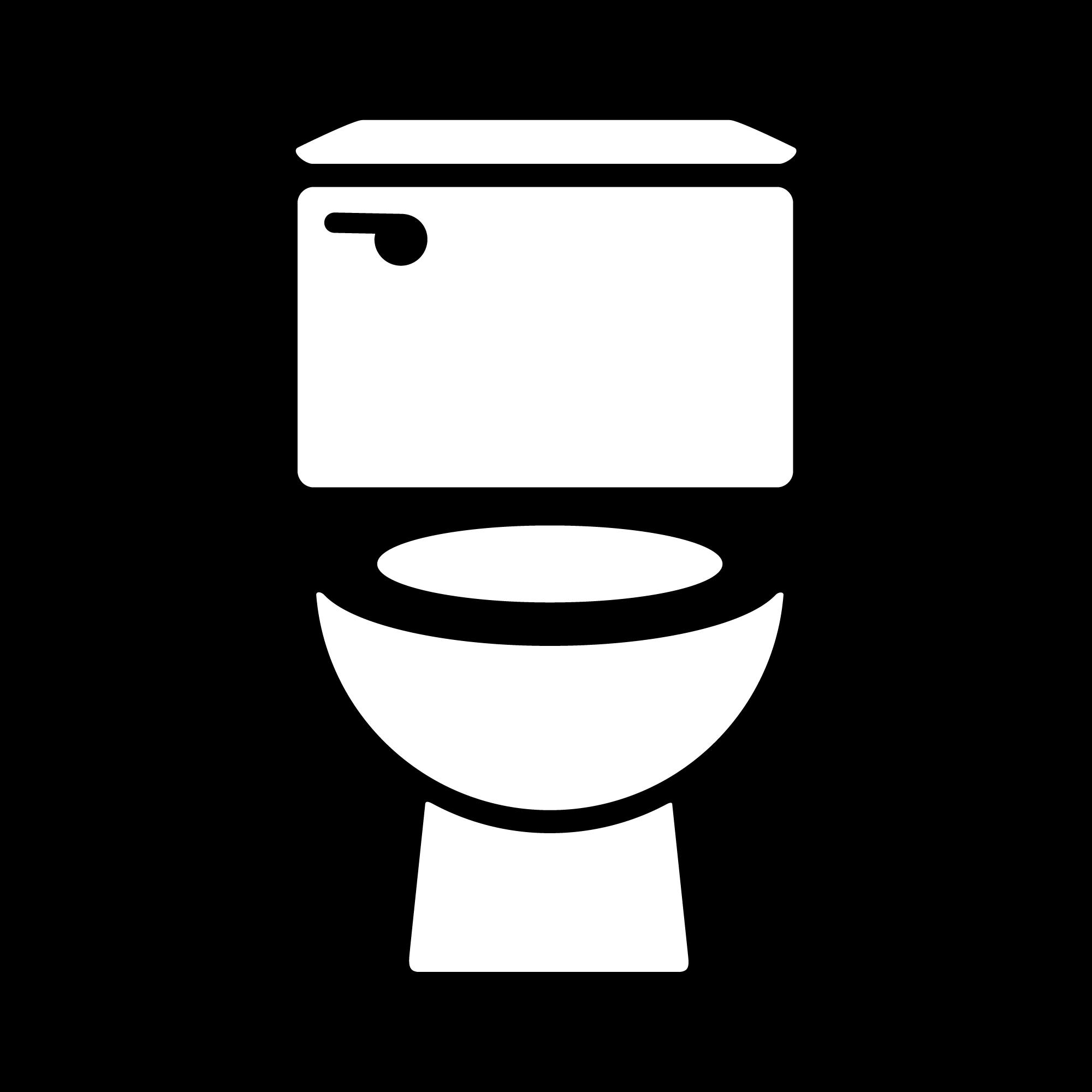Gender Neutral Toilet Sign White 2000