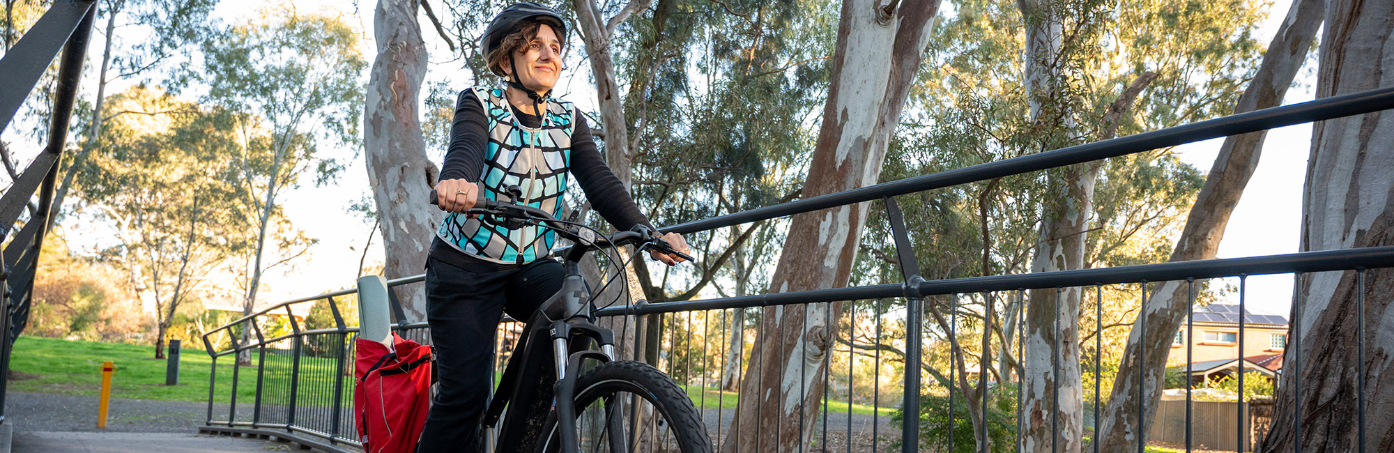 Riding an e-bike in the Council area