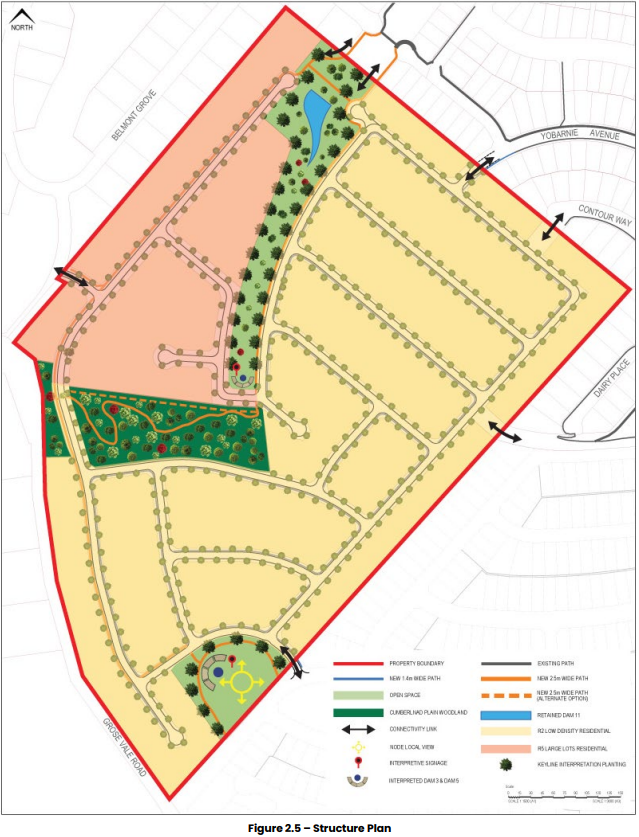 Kemsley Park structure plan displayed during Council's public exhibition