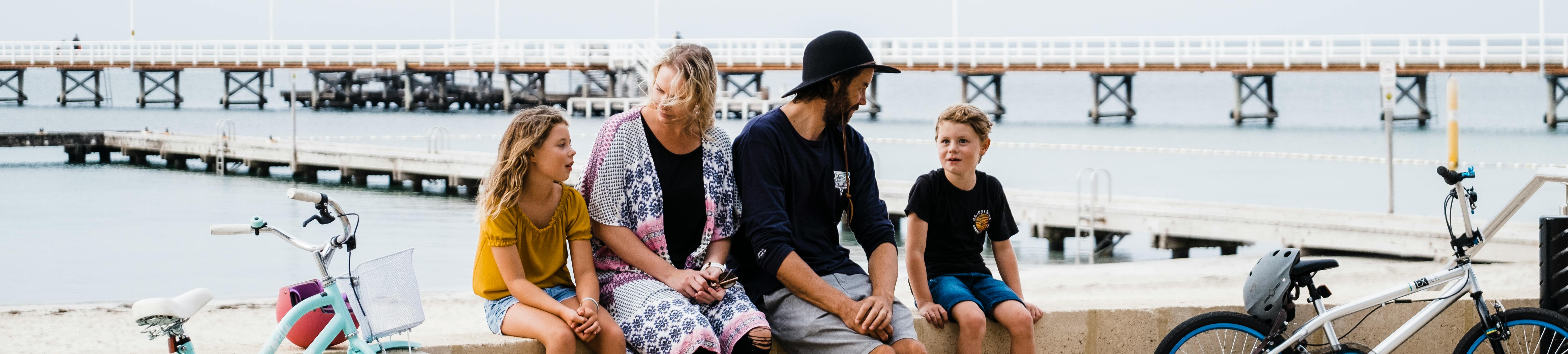 Family at Busselton Jetty