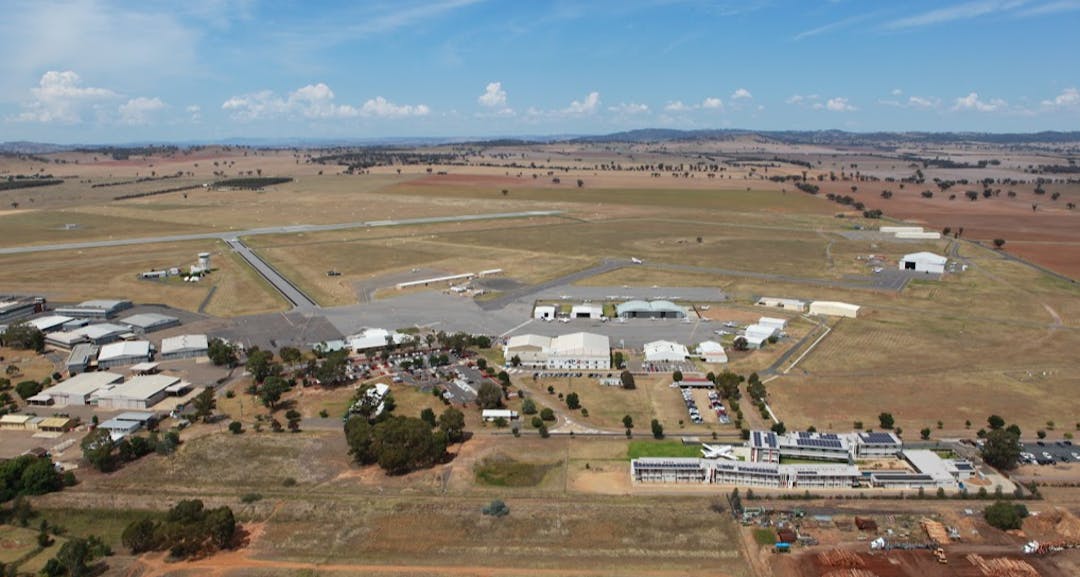 Aerial view of Wagga Wagga Airport 