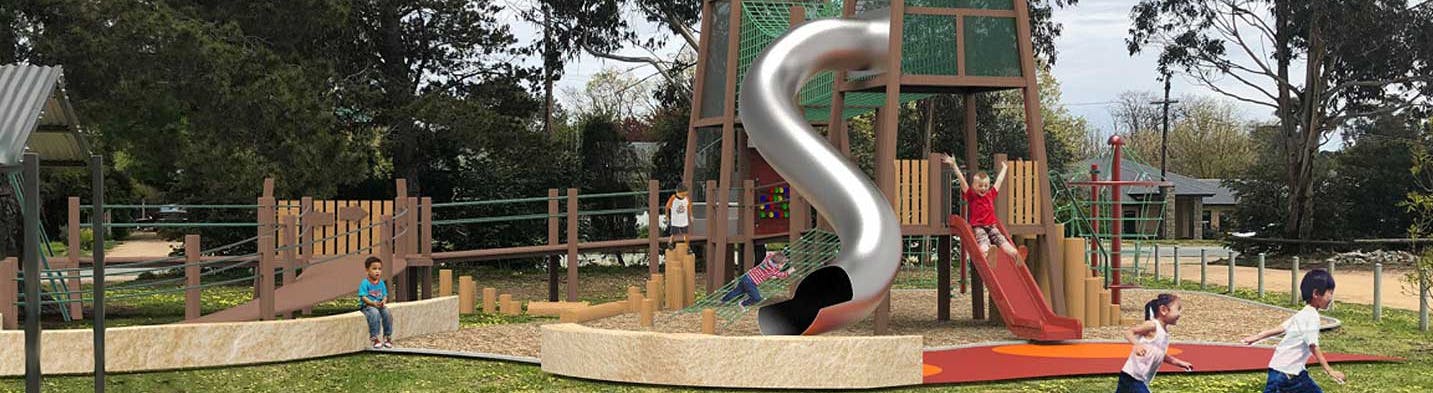Concept design image for playground at Mick Sherd