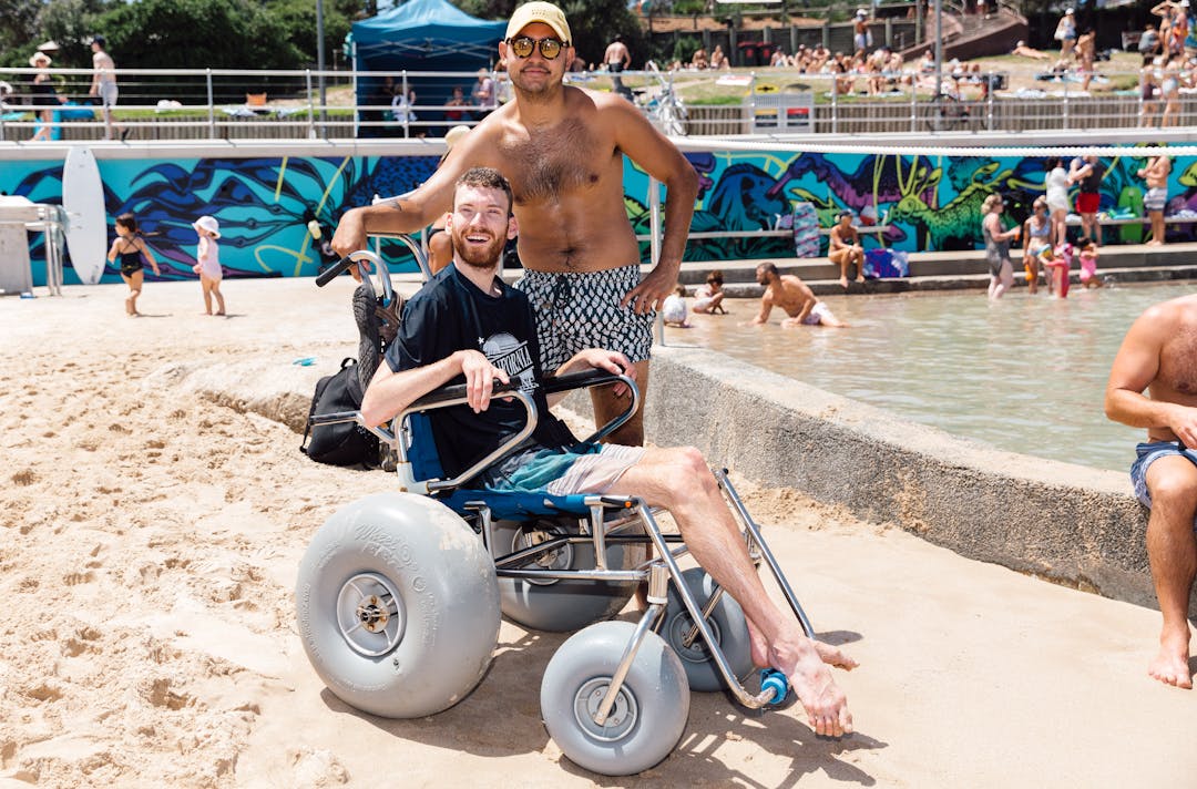 Beach Wheelchair on Bondi Beach