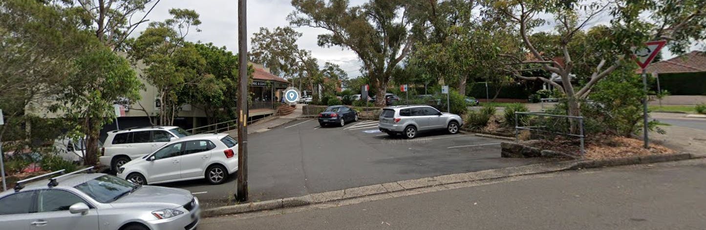 Google Street View Picture of site on corner of The Postern and Edinburgh Road Castlecrag
