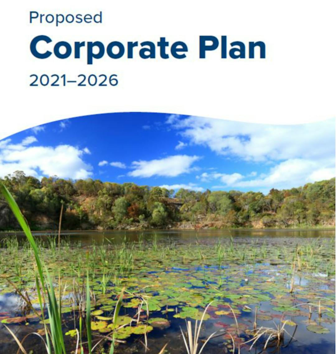 The front page of the proposed corporate plan document