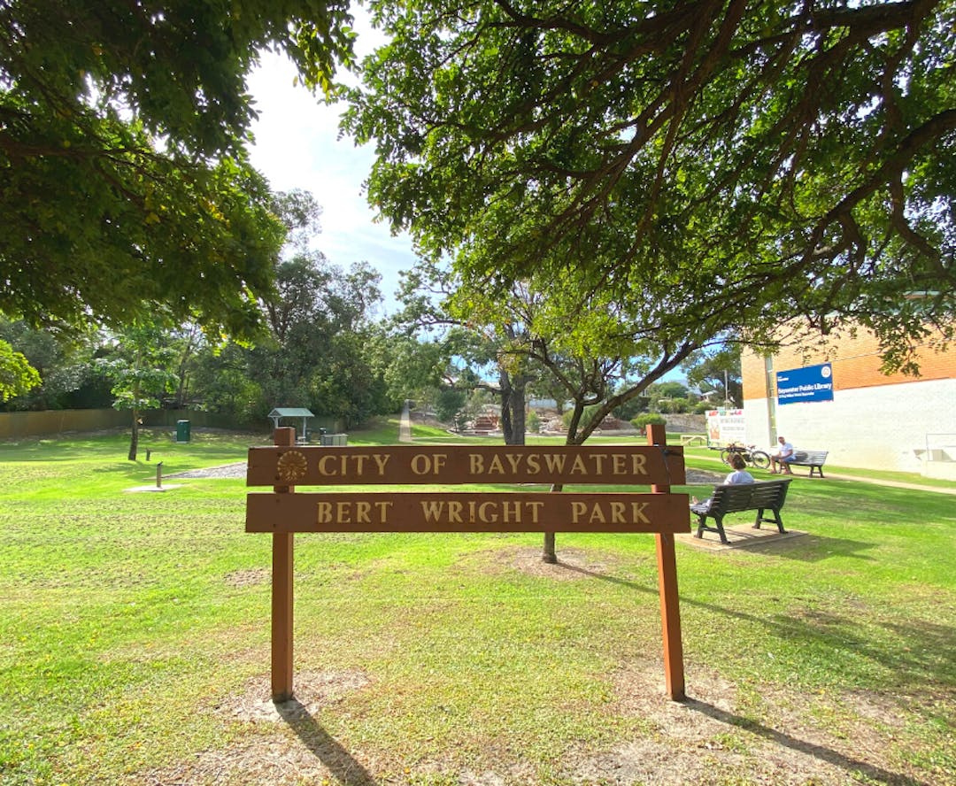 Bert Wright Park from Olfe Street 