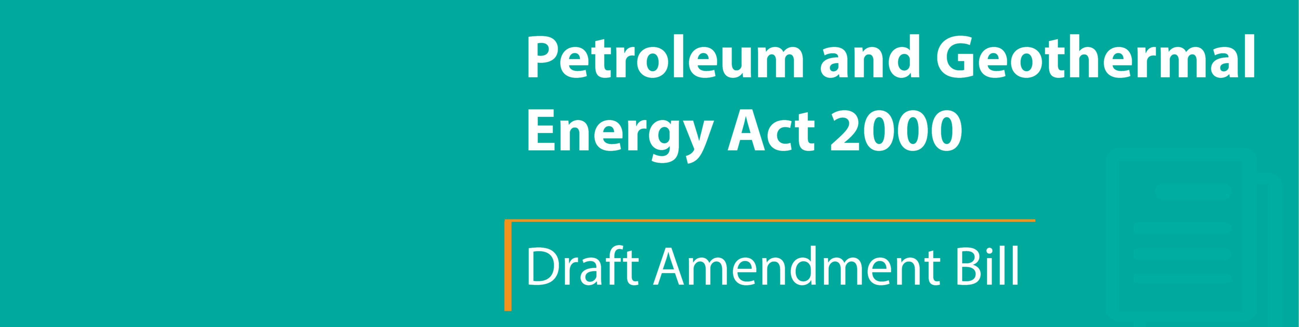 Amendments to the Petroleum and Geothermal Energy Act YourSAy