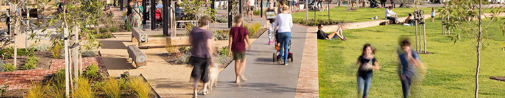 Plant 4 Bowden - people walking and sitting