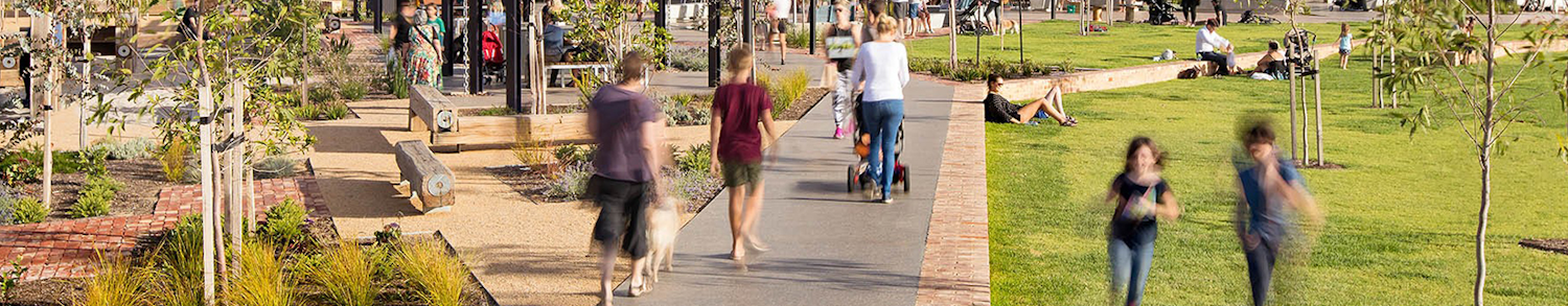 Plant 4 Bowden - people walking and sitting