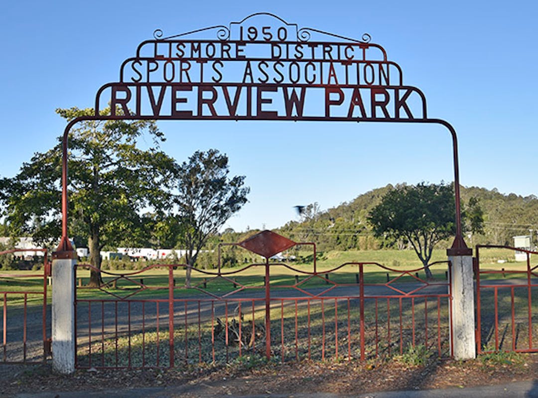 Entrance, Riverview Park, South Lismore