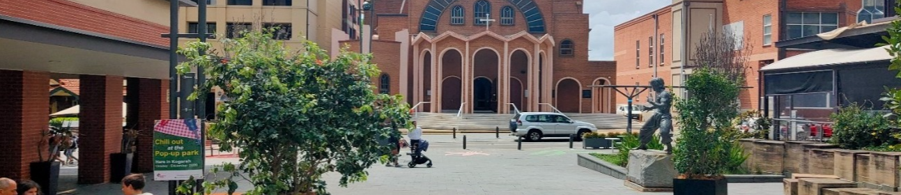 Image of people within Kogarah Town Square 