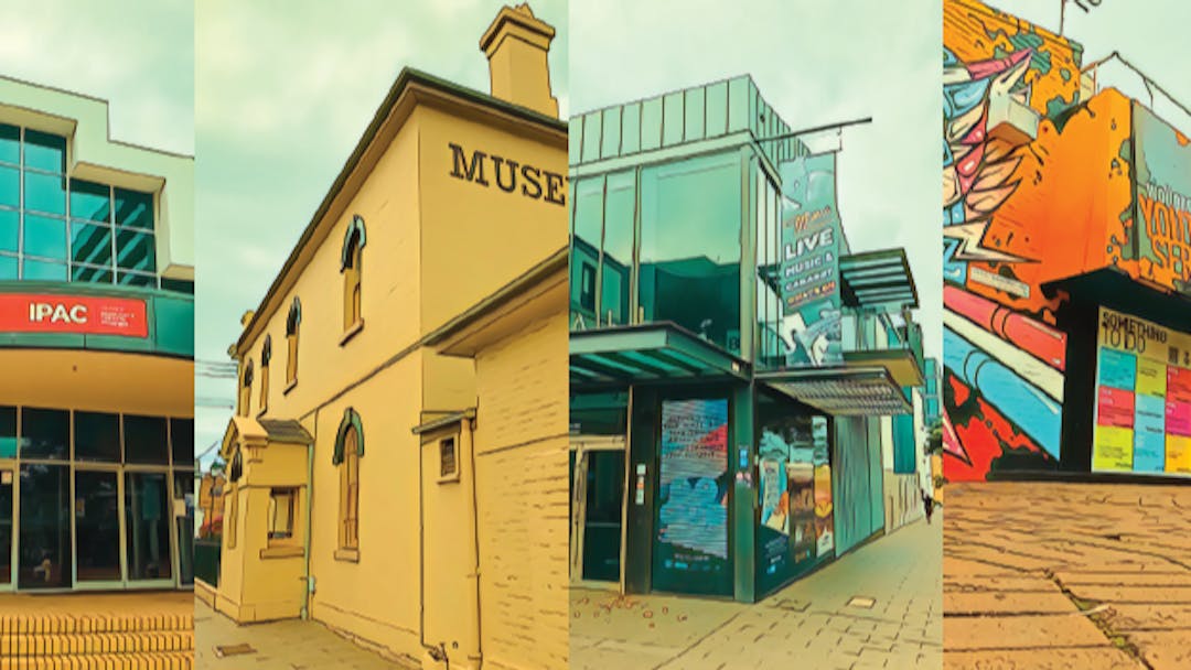 Composite picture of different buildings in Wollongong's CBD