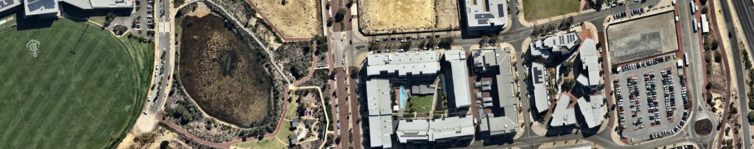 Aerial photo of site