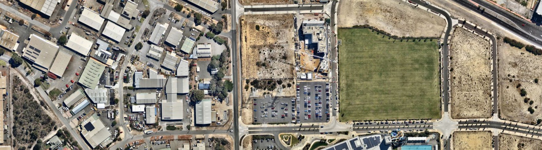 aerial photo of site