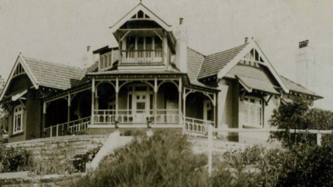 Front elevation of 'Sunny Brae' c 1920s (Source: Prof. G Murrell)