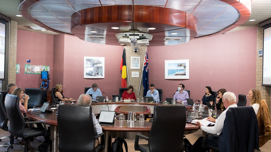 council chambers councillors in action during ordinary meeting