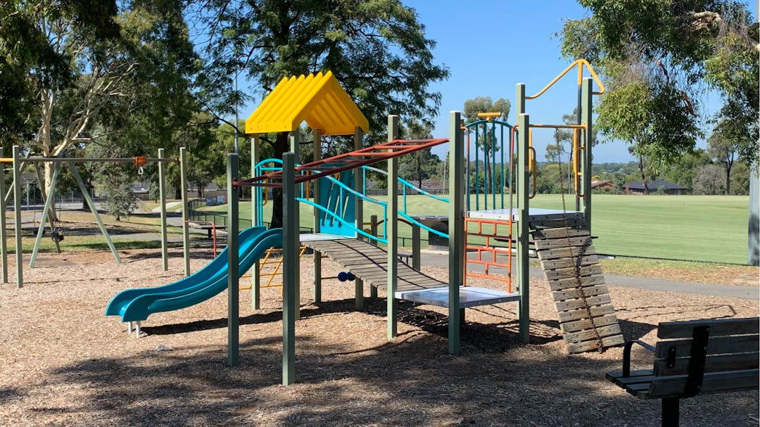 Existing playspace at Donvale Reserve
