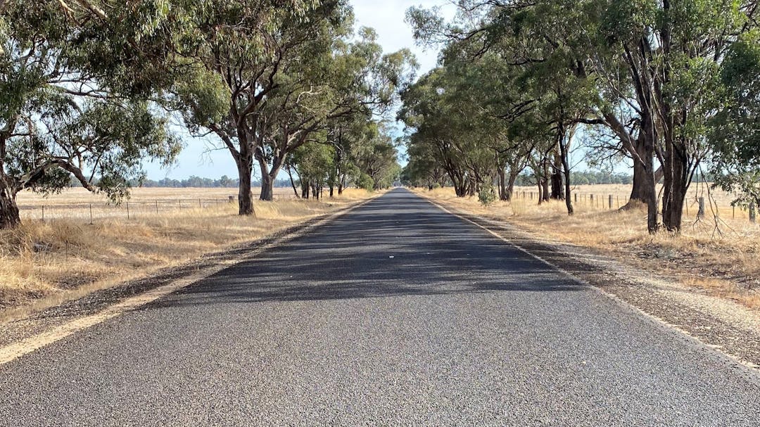 rural road in Central Goldfields shire