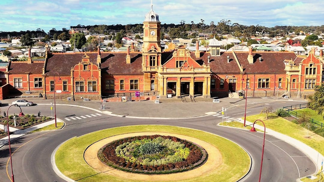 Maryborough Station photo from drone