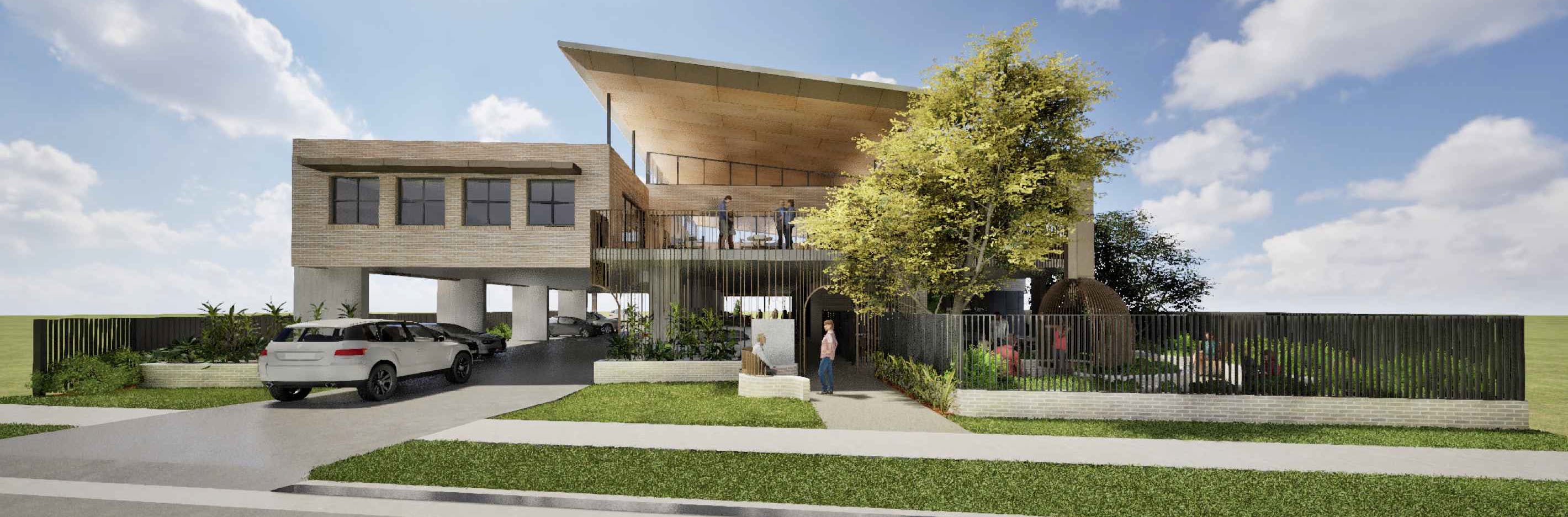 Figure 1: Perspective drawing from Hambledon Road