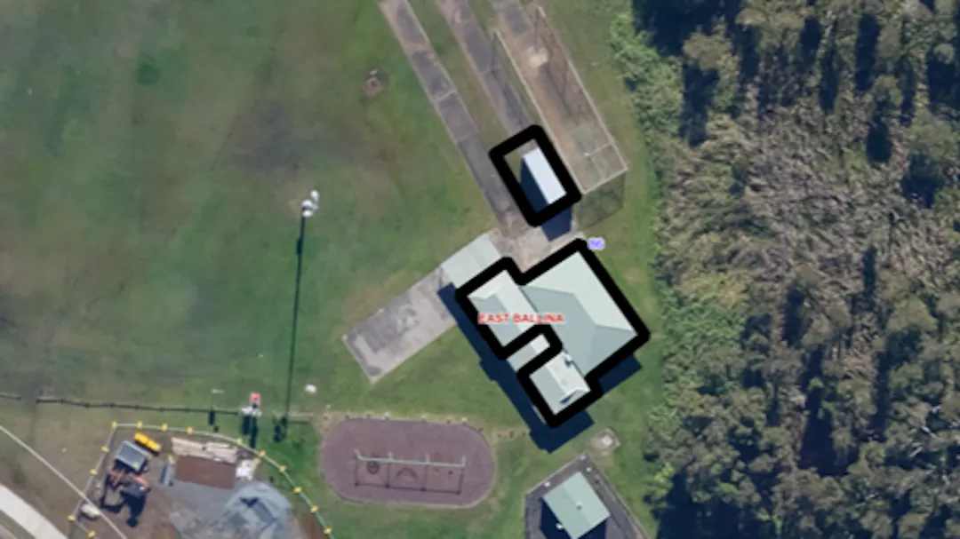 map showing area of Chickiba park to be leased.