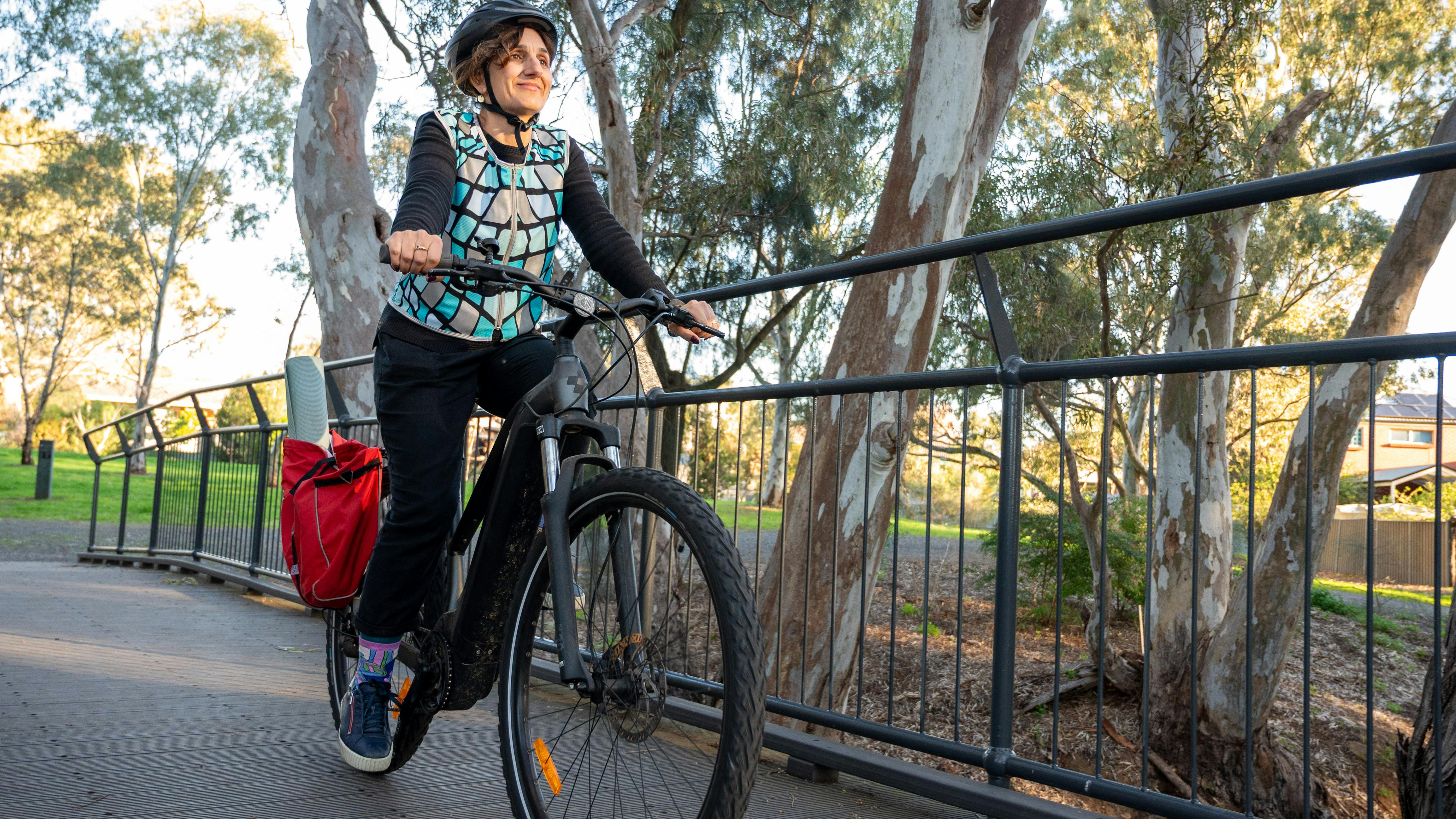 Riding an e-bike in the Council area