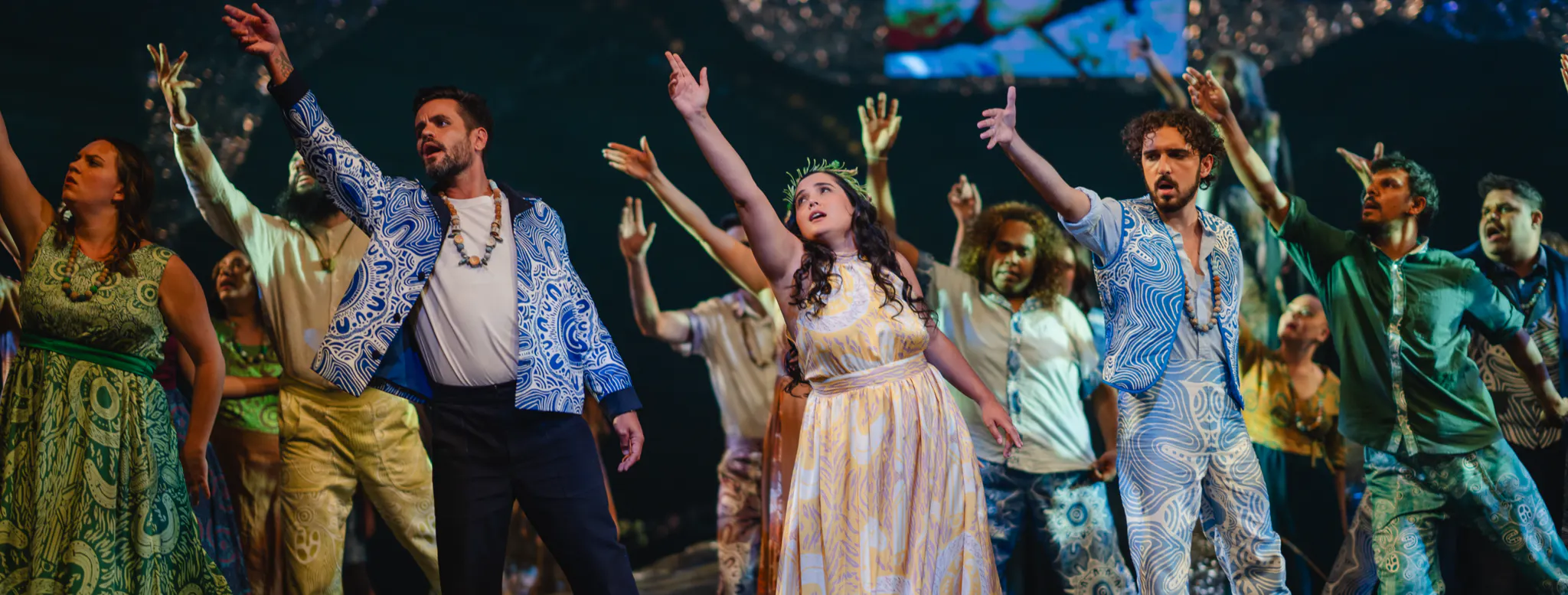 The cast of West Australian Opera’s Wundig wer Wilura. Image: West Beach Studio