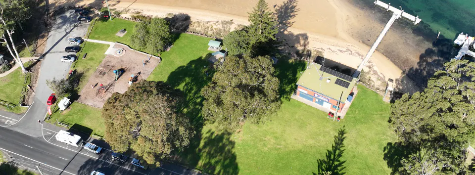 Aerial photo of Spencer Park.
