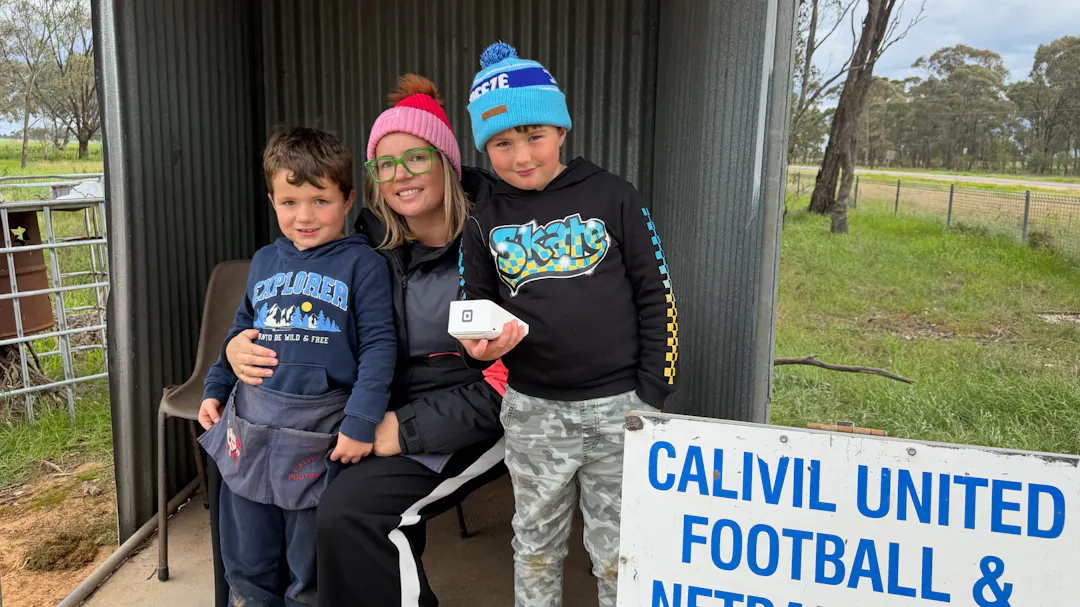 Young volunteers helping out
