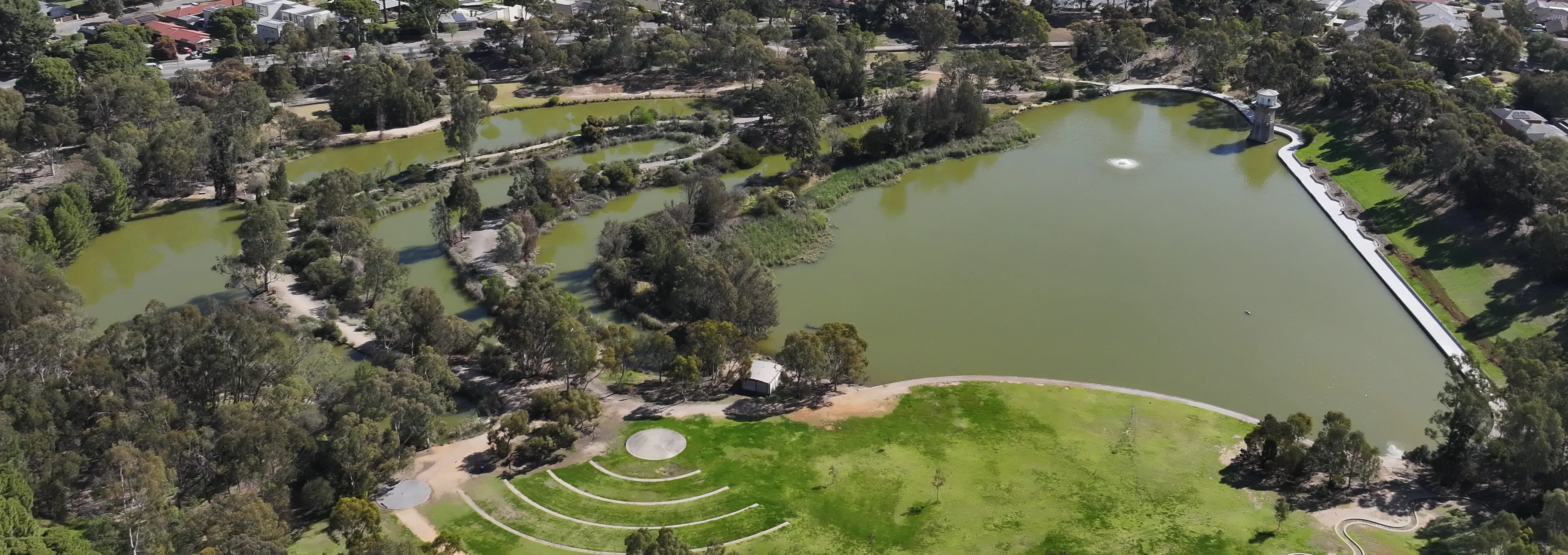Aerial view of Thorndon Park