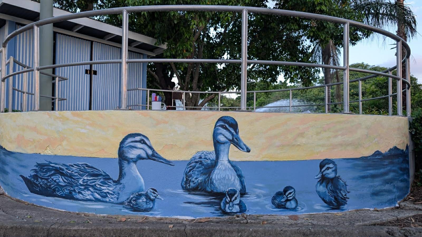 Progress shot - ducks