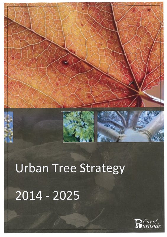 Urban Tree Strategy 2014-2025 Cover