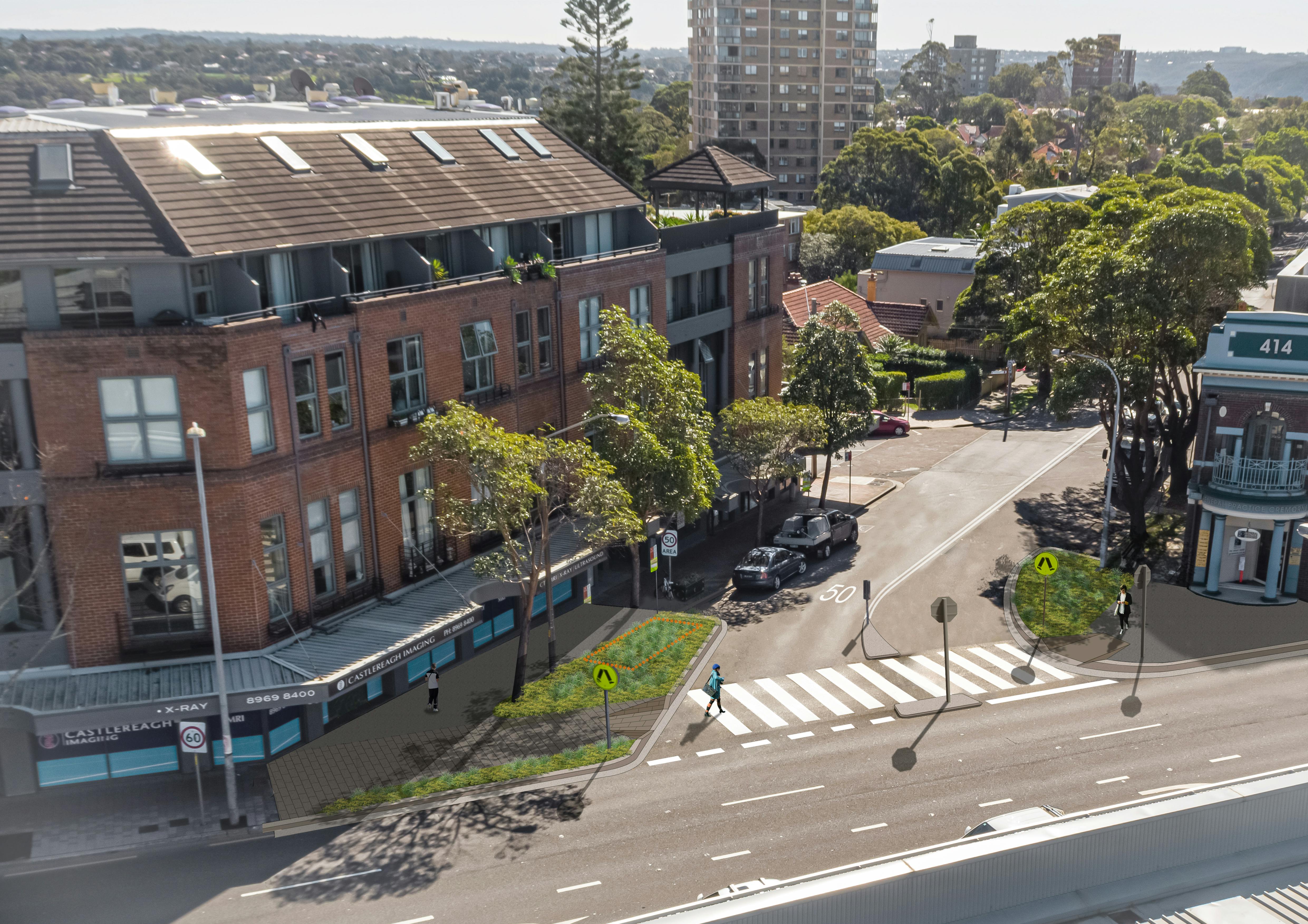 Macpherson Street - Photomontage, Elevated Level