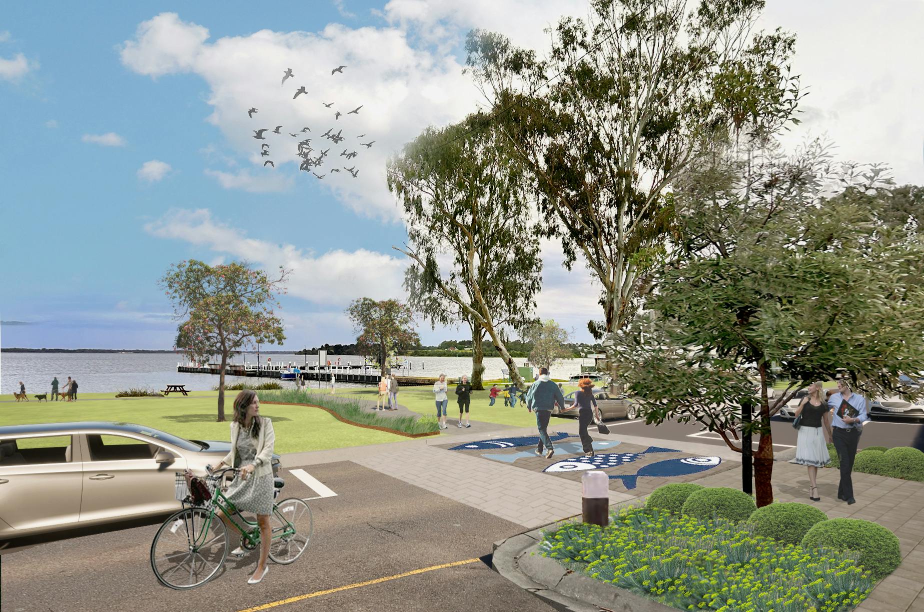 Concept perspective - pedestrian crossing